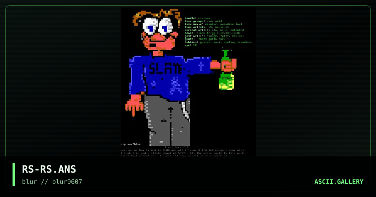 self portrait?!, by rip saw, 1996