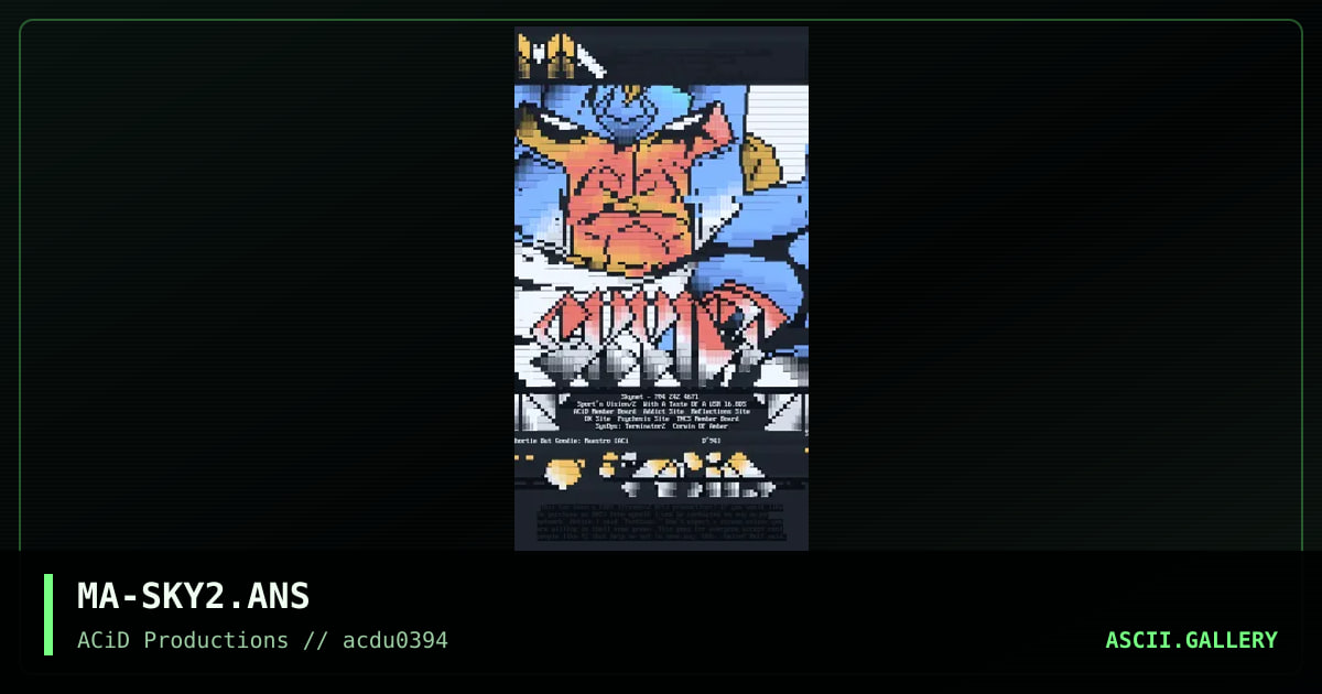 Skynet, by maestro, 1994