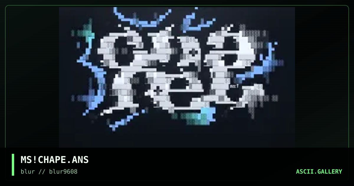 Stone Chapel Lightbar Ansi, by mr sandman, 1996