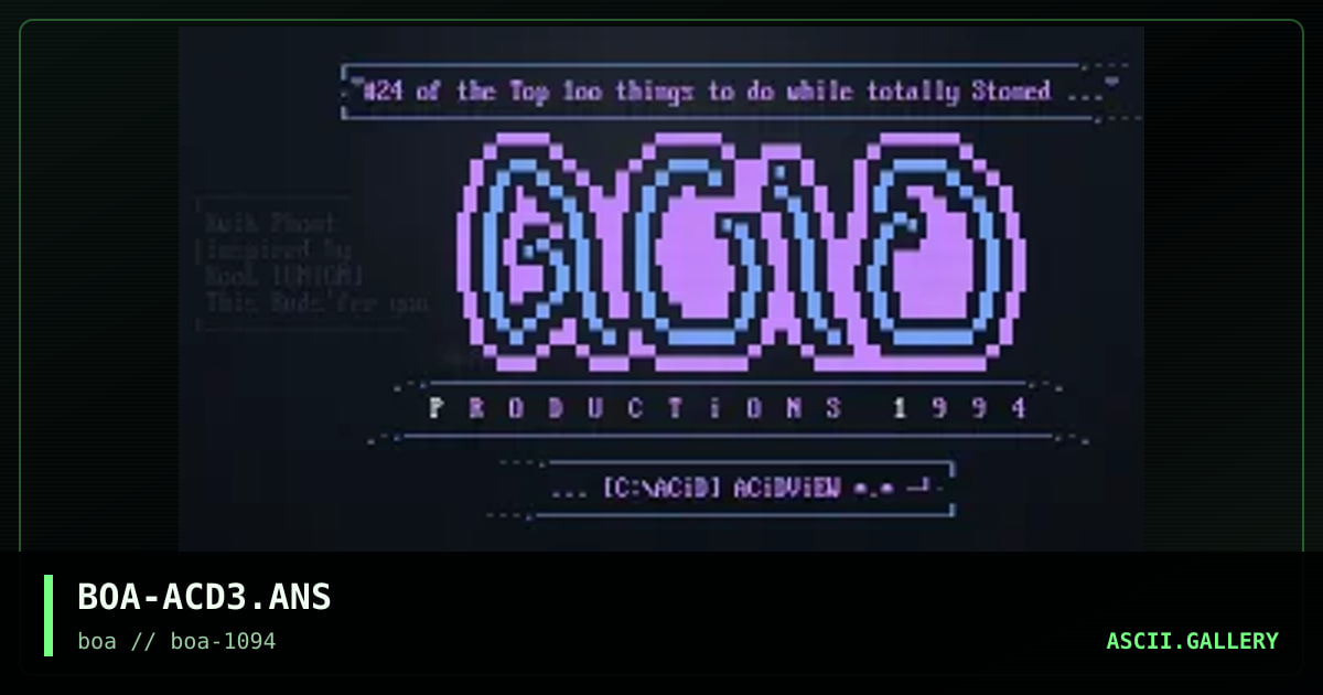 BOA-ACD3.ANS, by boa, 1994