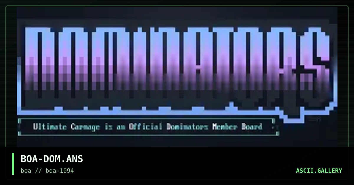 BOA-DOM.ANS, by boa, 1994