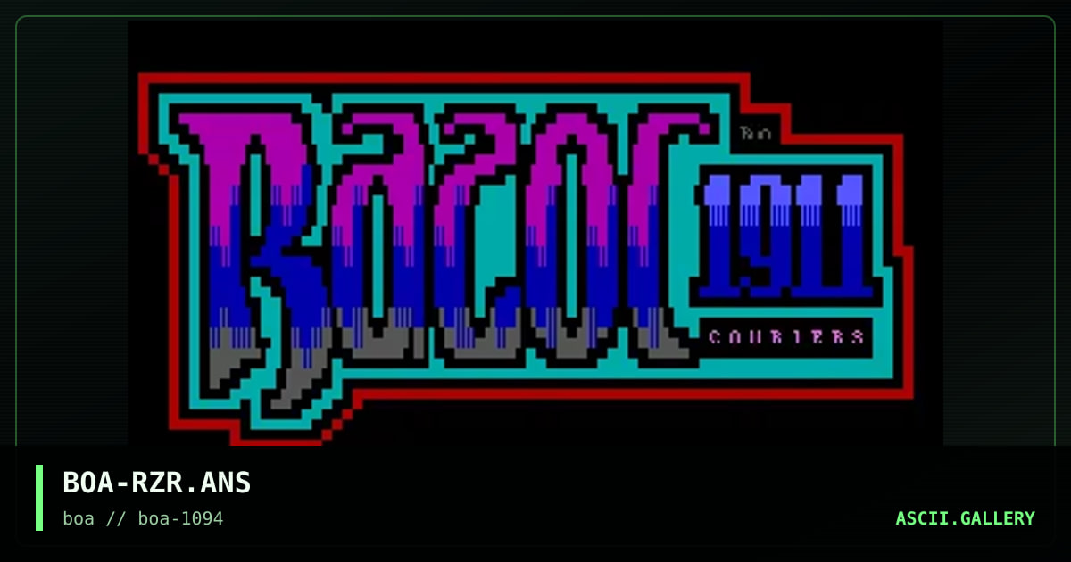 BOA-RZR.ANS, by boa, 1994