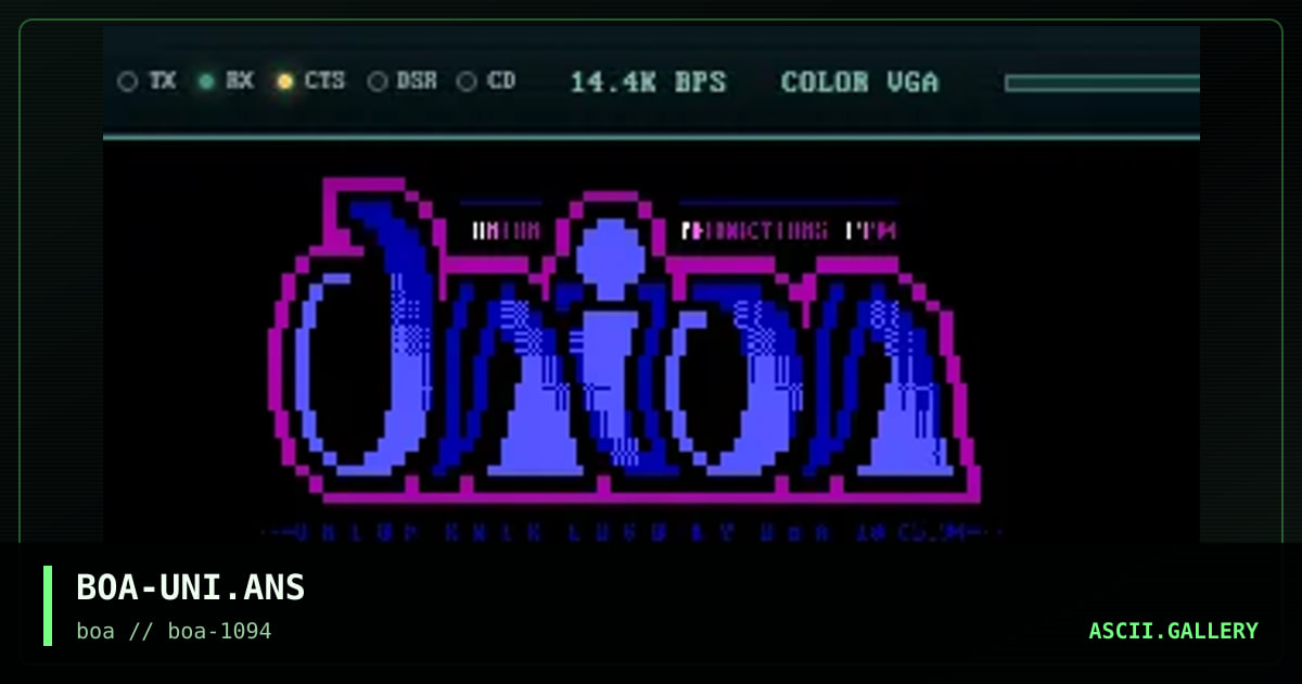 BOA-UNI.ANS, by boa, 1994