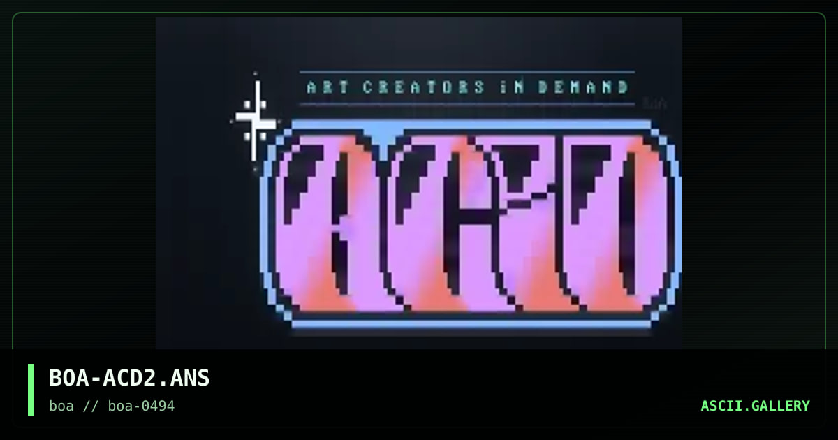 BOA-ACD2.ANS, by boa, 1994