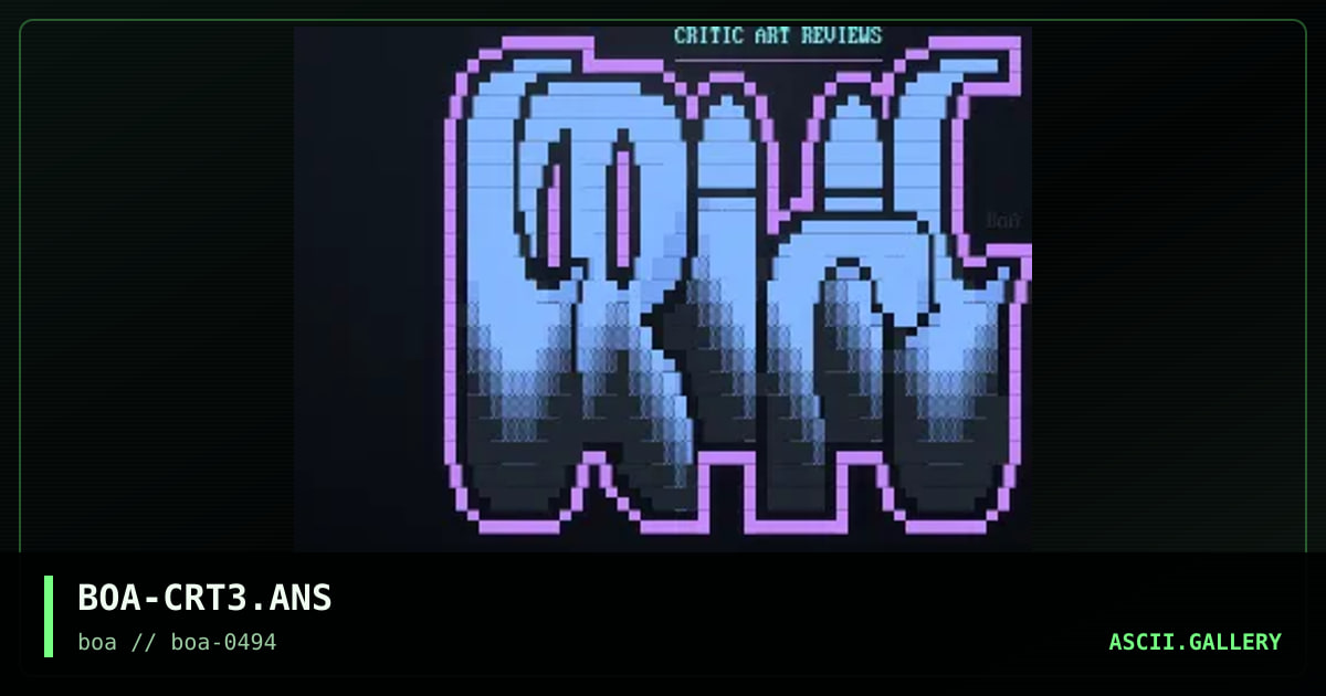 BOA-CRT3.ANS, by boa, 1994
