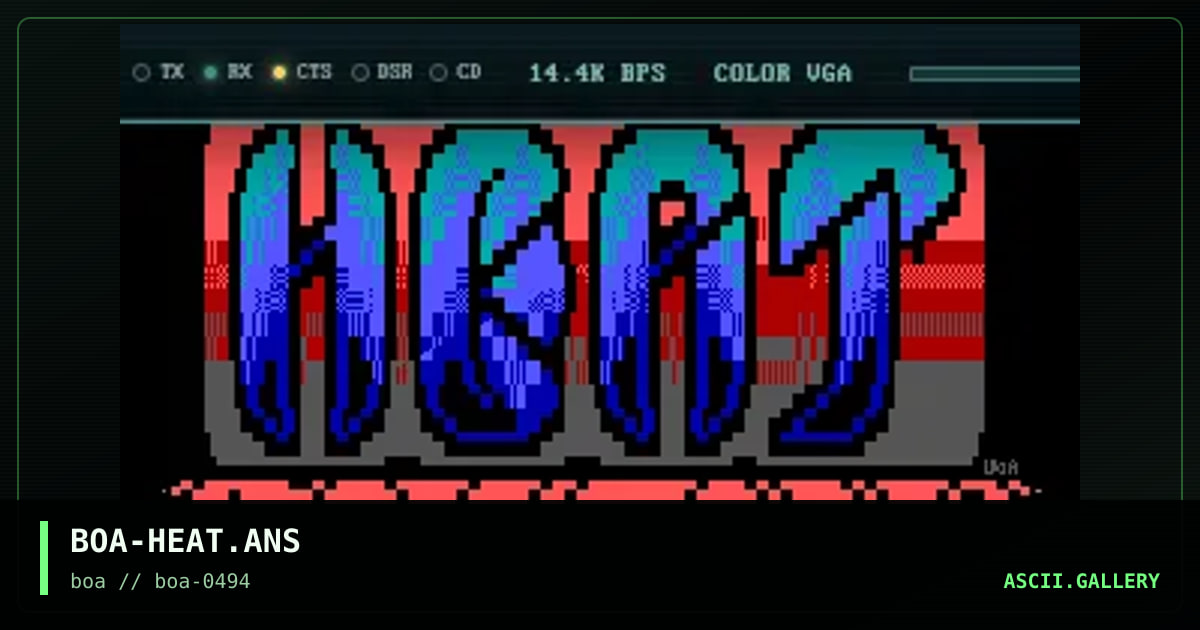 BOA-HEAT.ANS, by boa, 1994