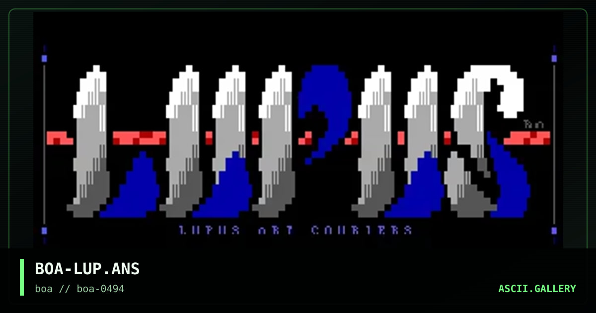 BOA-LUP.ANS, by boa, 1994