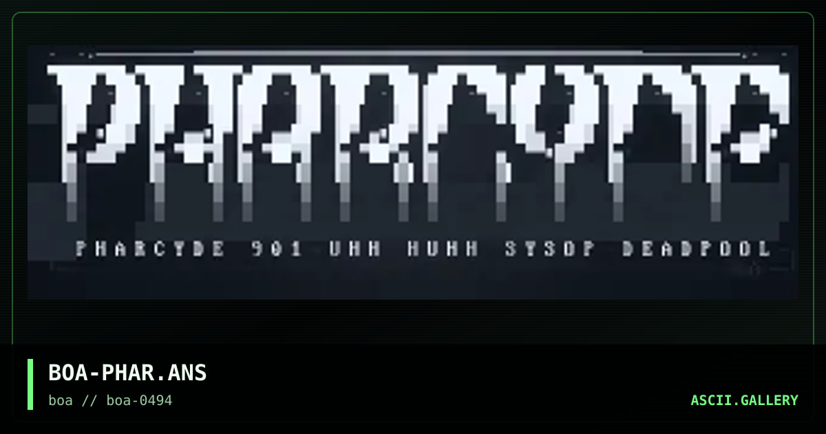 BOA-PHAR.ANS, by boa, 1994