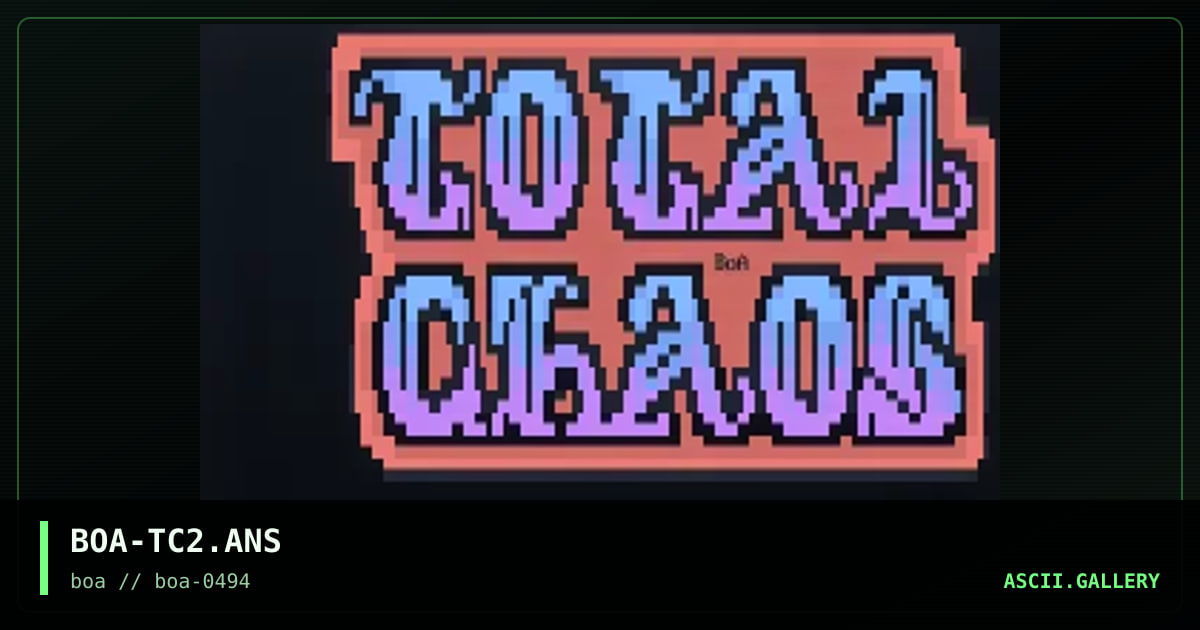 BOA-TC2.ANS, by boa, 1994