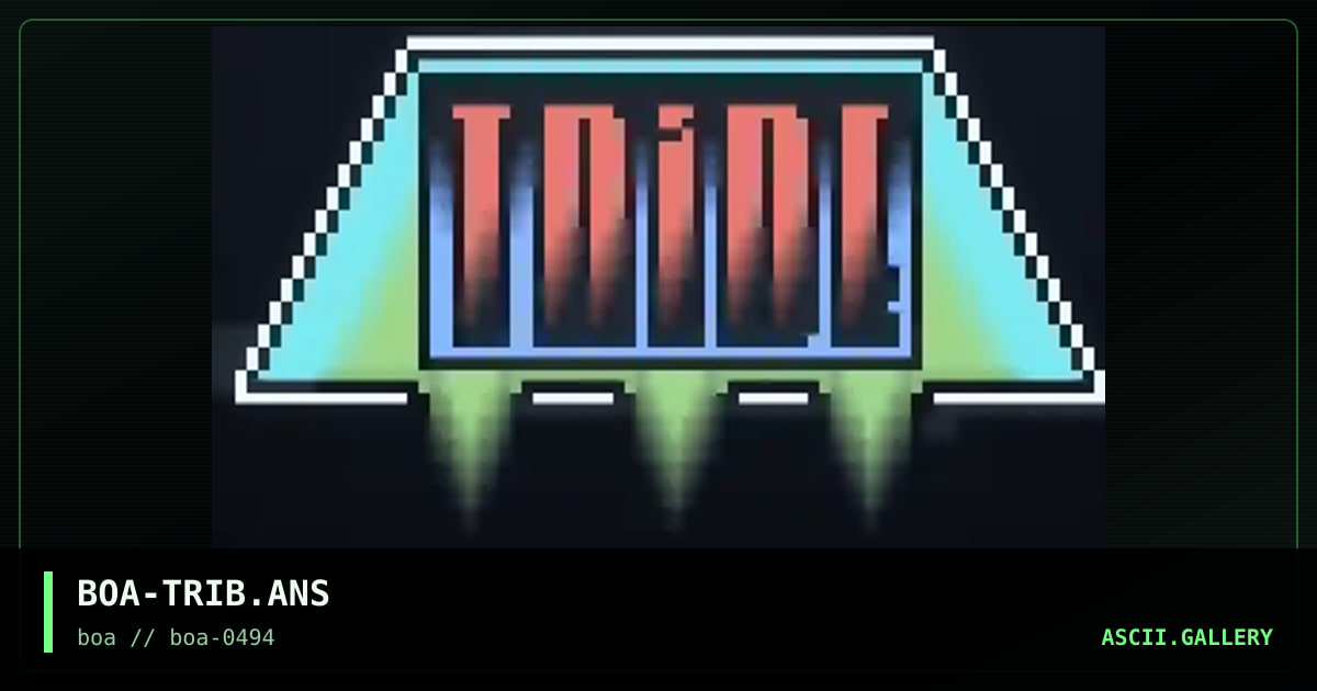 BOA-TRIB.ANS, by boa, 1994