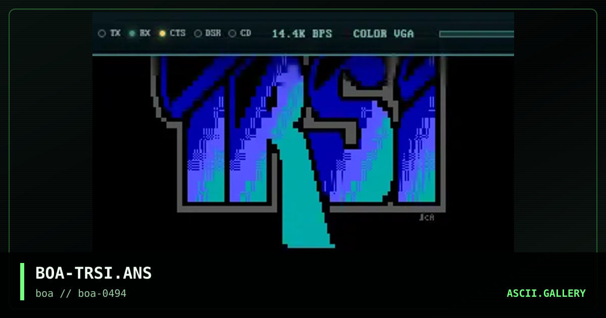 BOA-TRSI.ANS, by boa, 1994