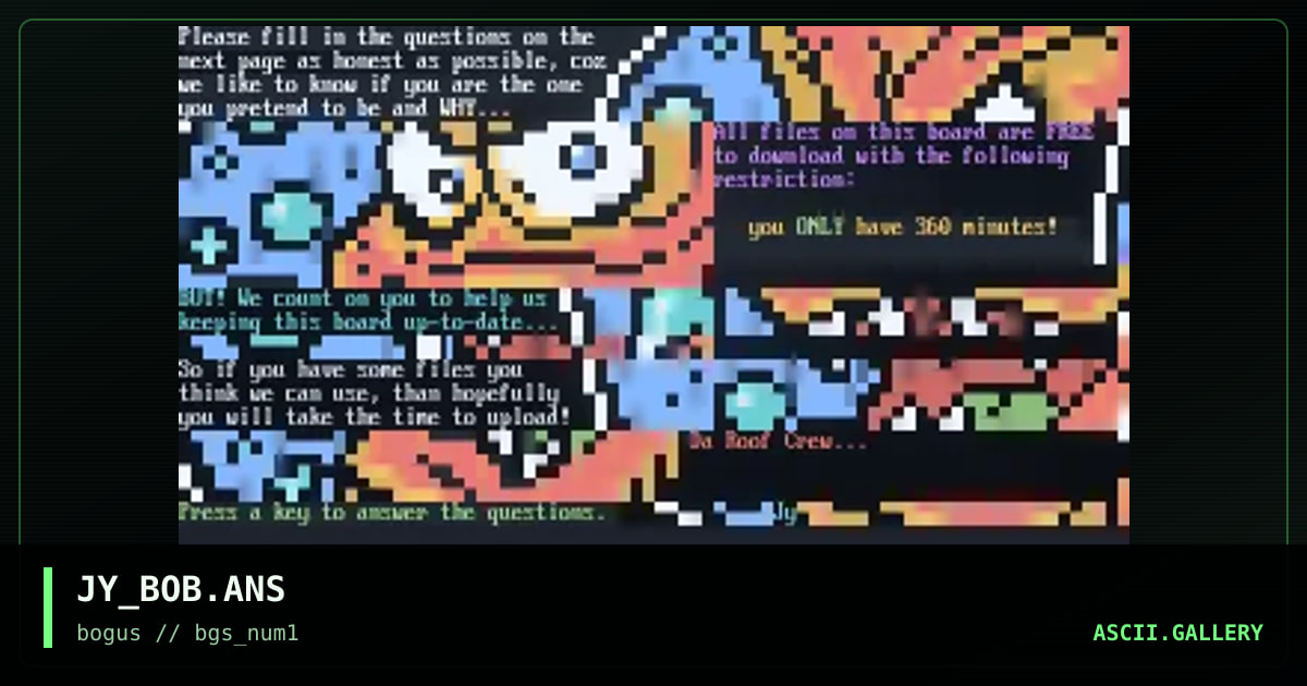 JY_BOB.ANS, by joy, 1996