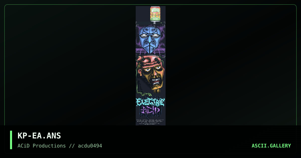 Electric Acid, by kingpin, 1994