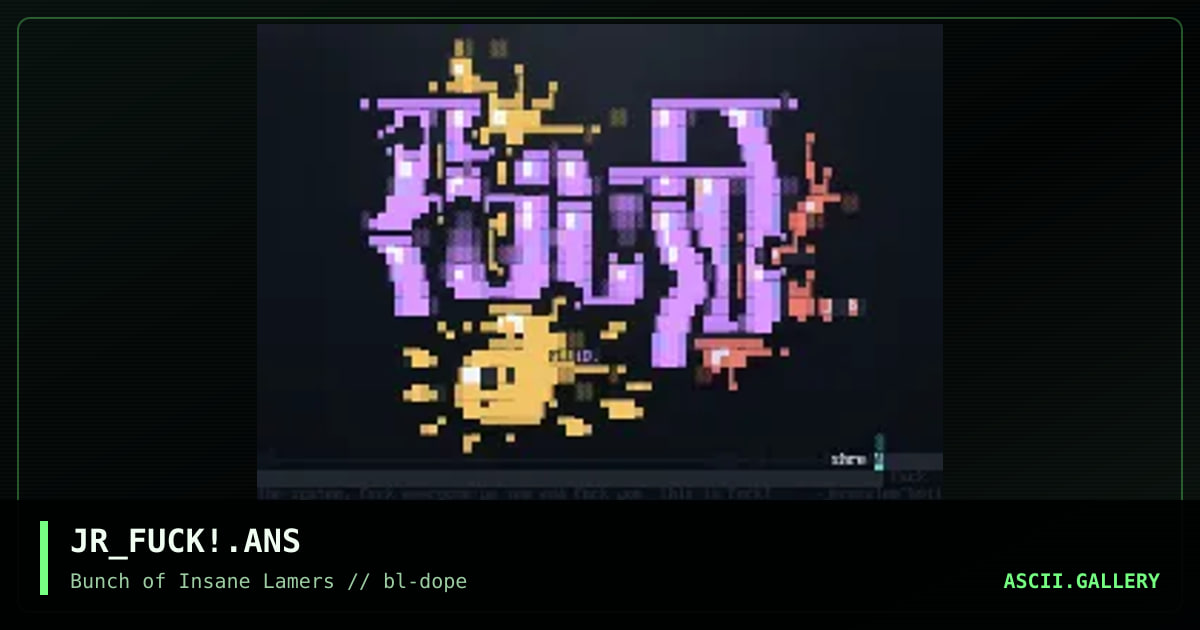 fuck ooohhnnnze!, by jerusalem, 1997