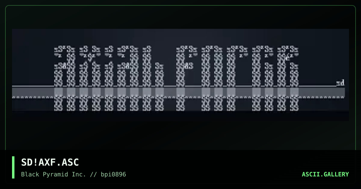 axial force logo, by sad, 1996