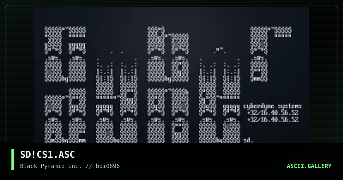 SD!CS1.ASC, by sad, 1996