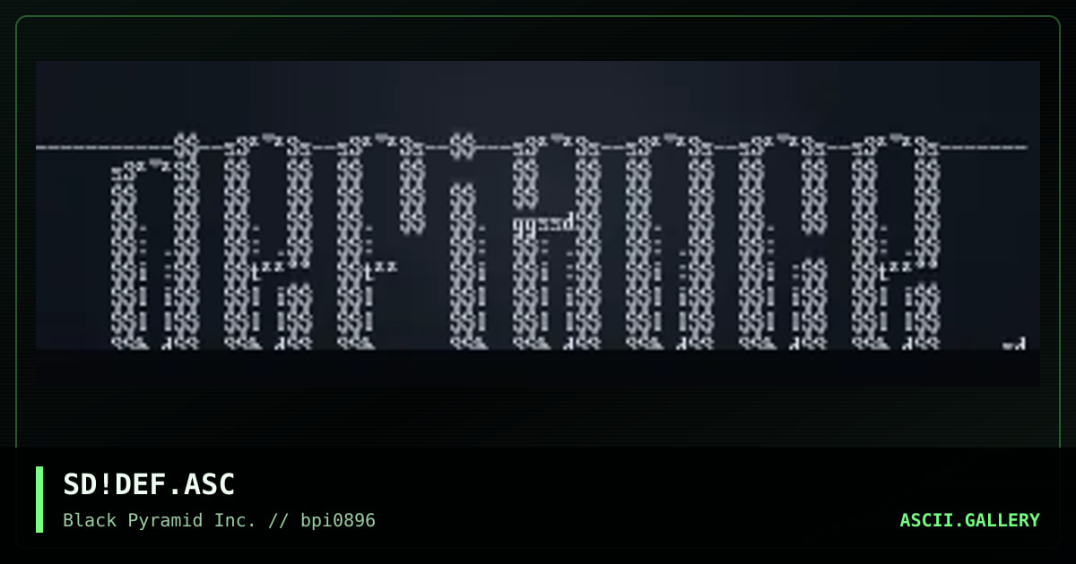 defiance logo, by sad, 1996