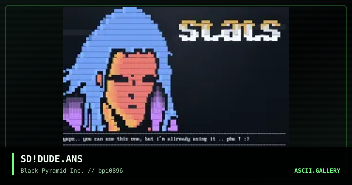 dude stat screen, by sad, 1996