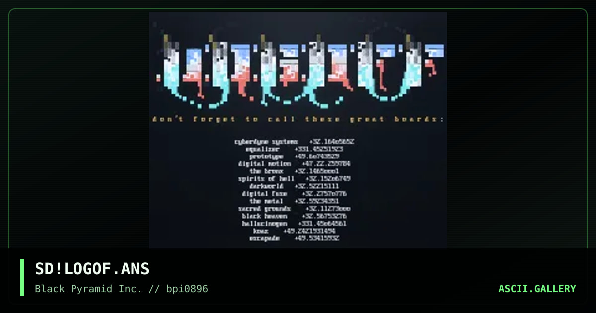 logoff logo, by sad, 1996