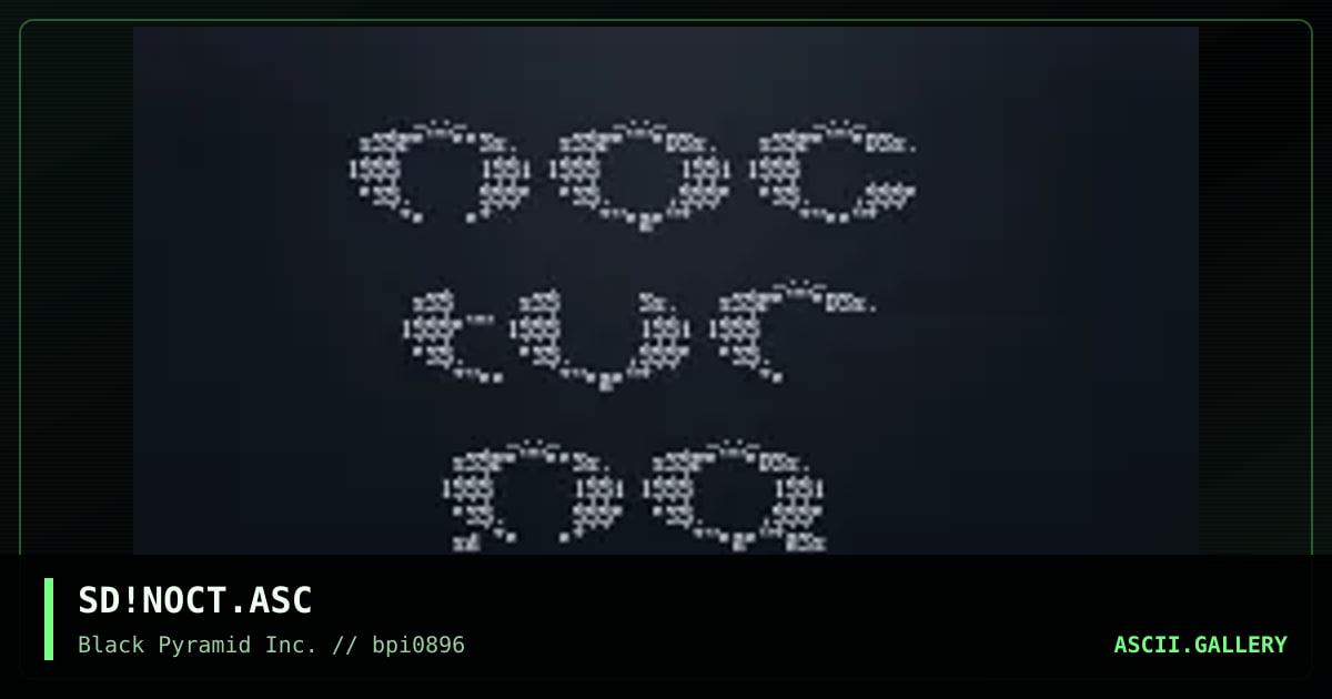 nocturna logo, by sad, 1996