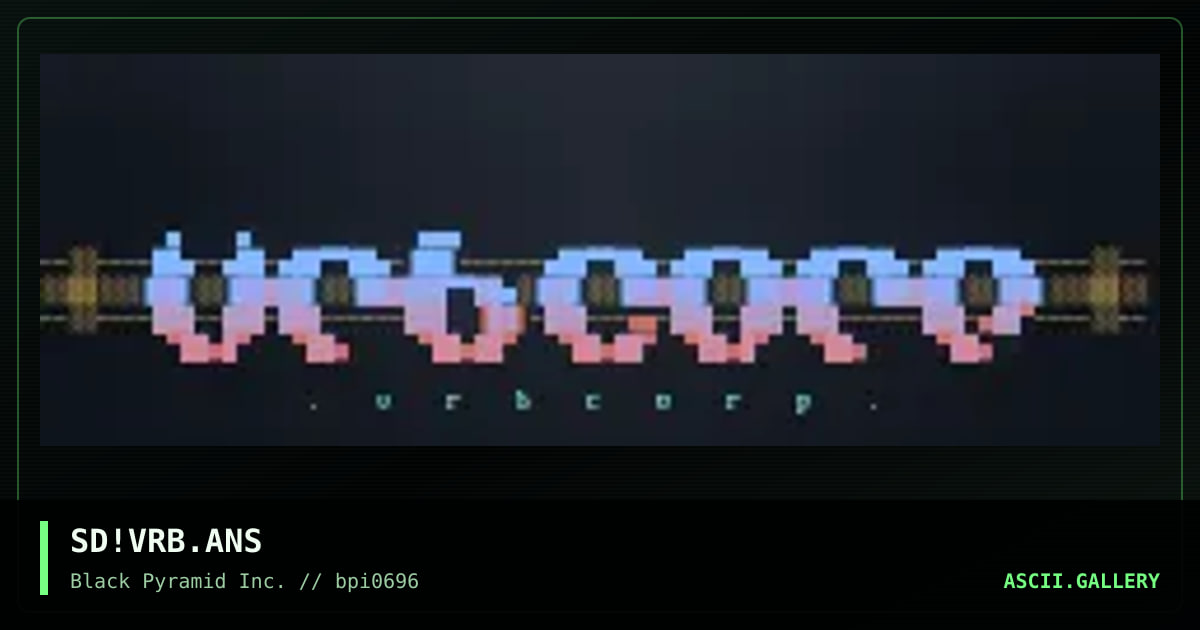 vrb corp. logo, by sad, 1996
