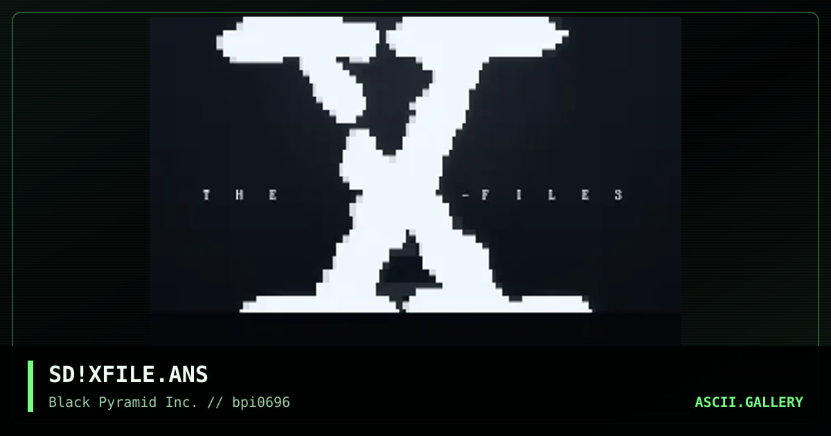 The X-Files logo., by sad, 1996