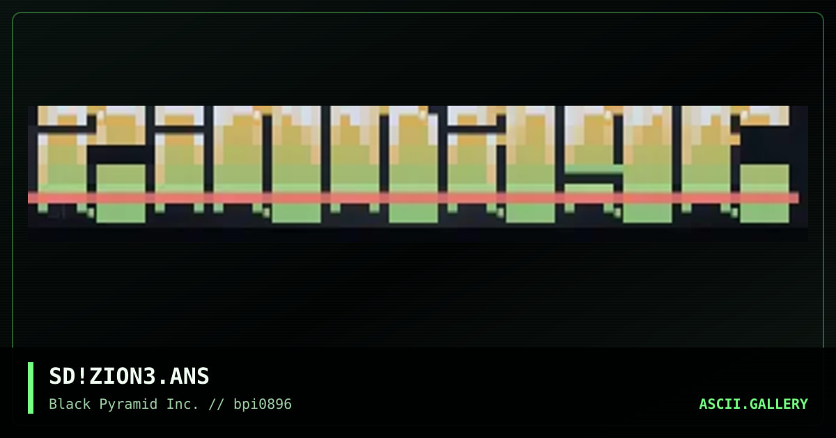 zionage, by sad, 1996