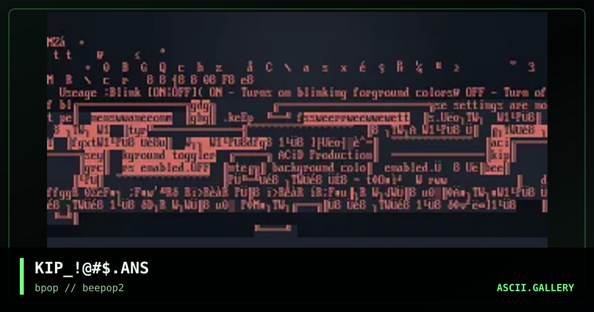 KIP_!@#$.ANS, by kipsake, 2000