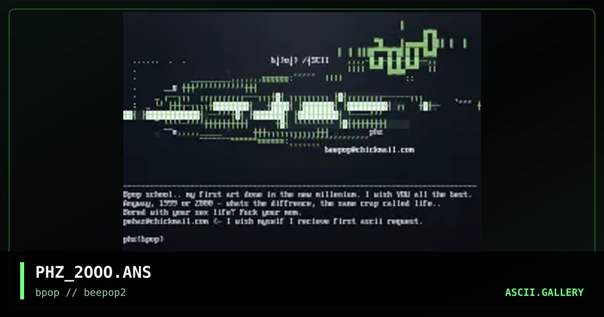 PHZ_2OOO.ANS, by pehaz, 2000