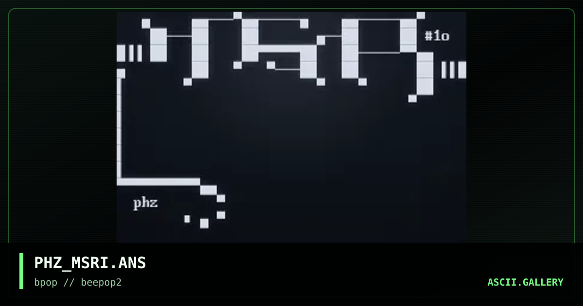PHZ_MSRI.ANS, by pehaz, 2000