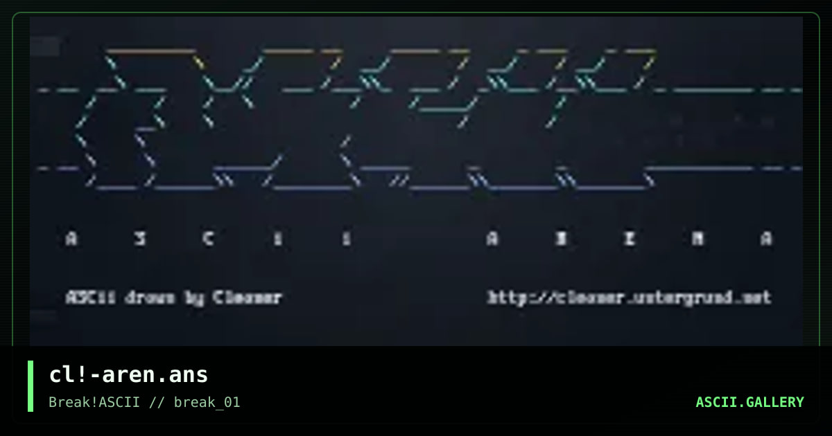 cl!-aren.ans, by cleaner, 2013