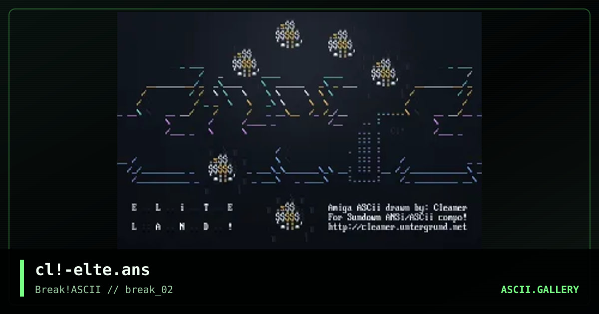 cl!-elte.ans, by cleaner, 2013