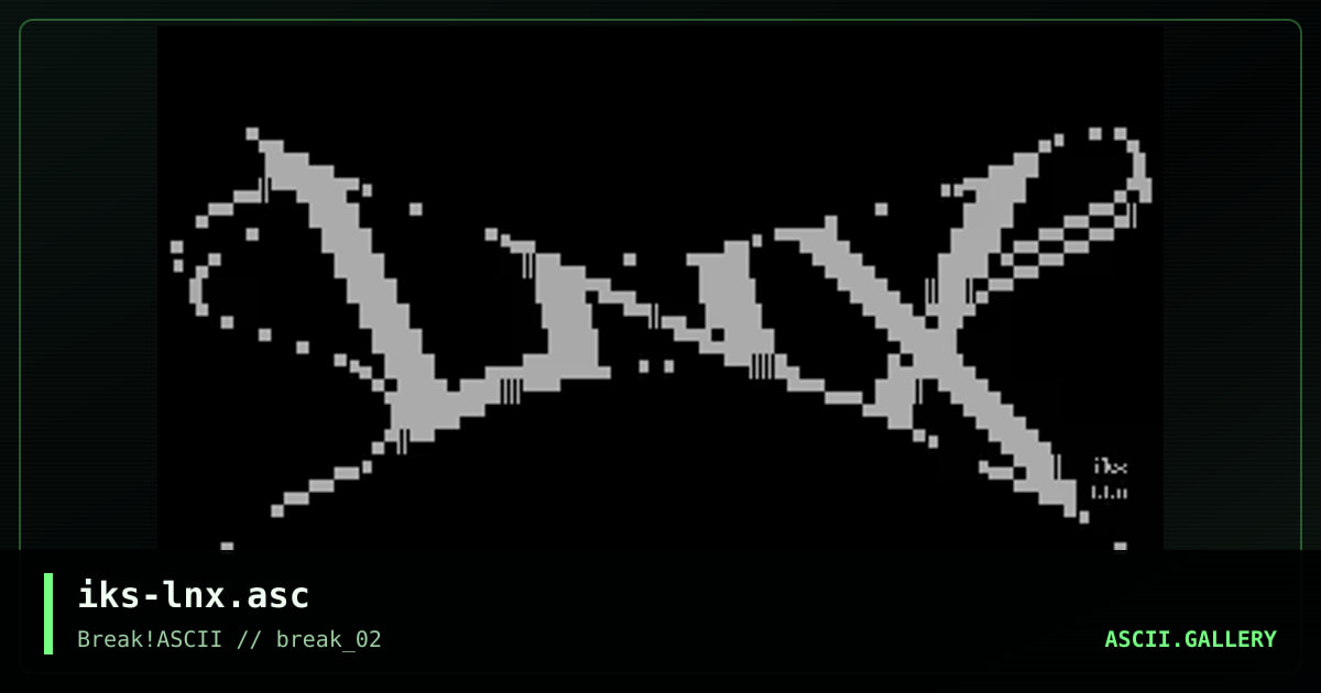 iks-lnx.asc, by irokos, 2013