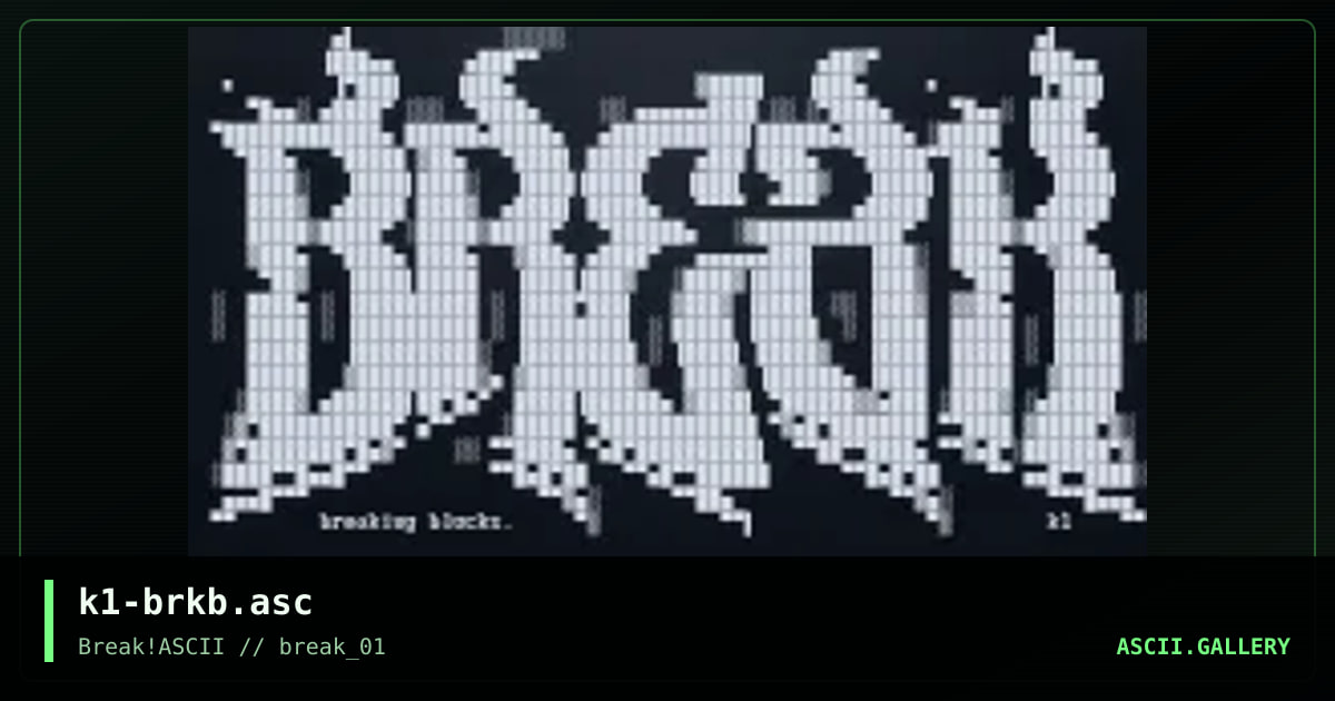 k1-brkb.asc, by knocturnal, 2013