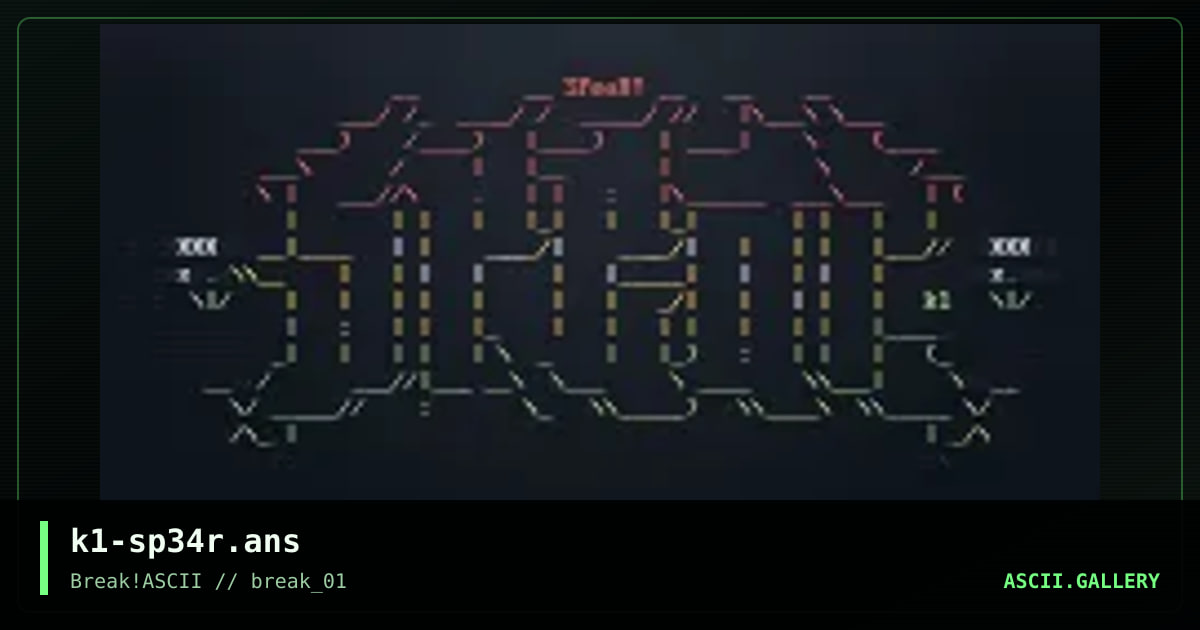 k1-sp34r.ans, by knocturnal, 2013