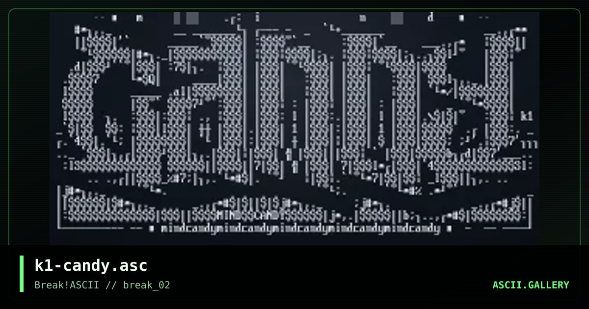 k1-candy.asc, by knocturnal, 2013