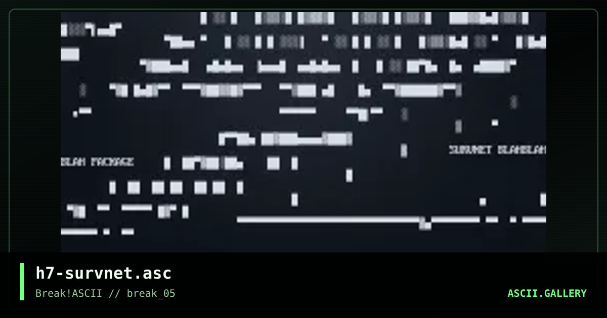 h7-survnet.asc, by h7, 2014