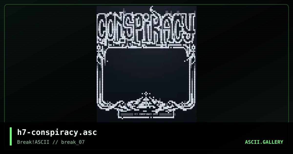 h7-conspiracy.asc, by h7, 2015