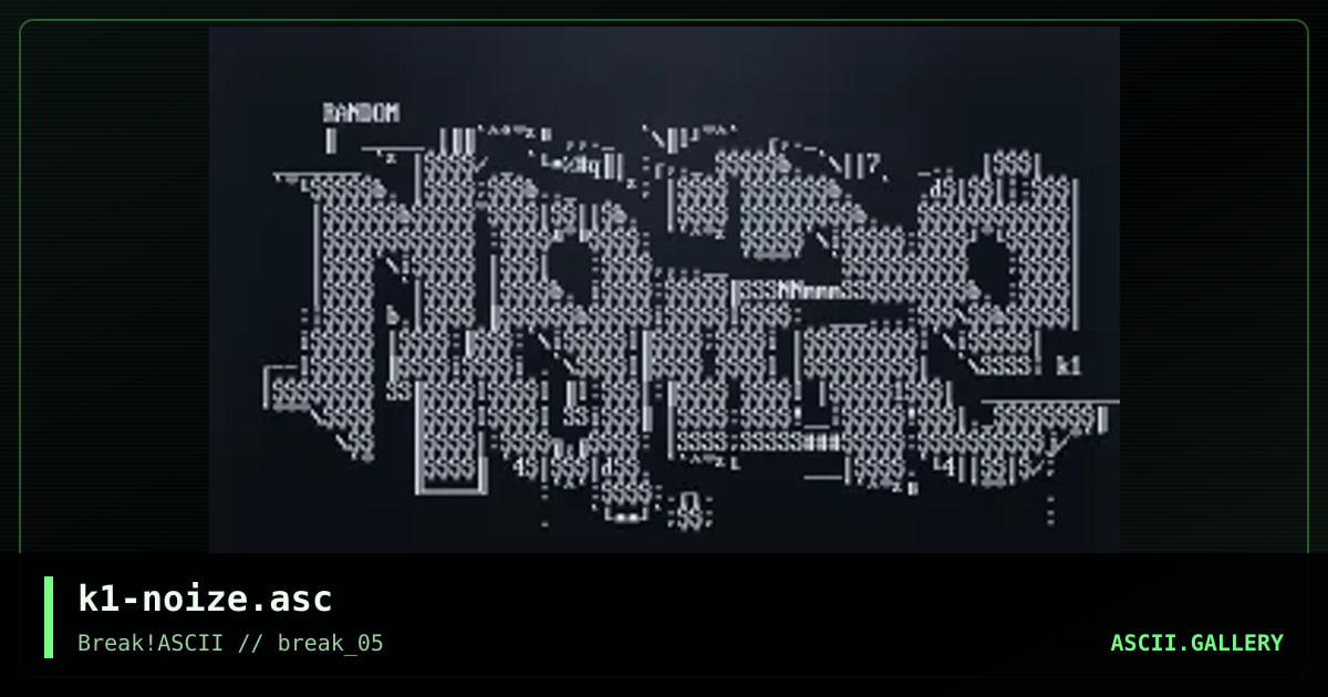 k1-noize.asc, by knocturnal, 2014