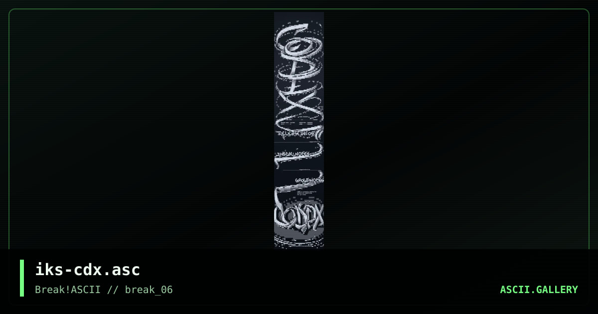 iks-cdx.asc, by irokos, 2015