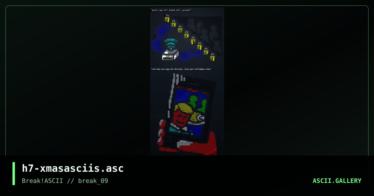 h7-xmasasciis.asc, by h7, 2016