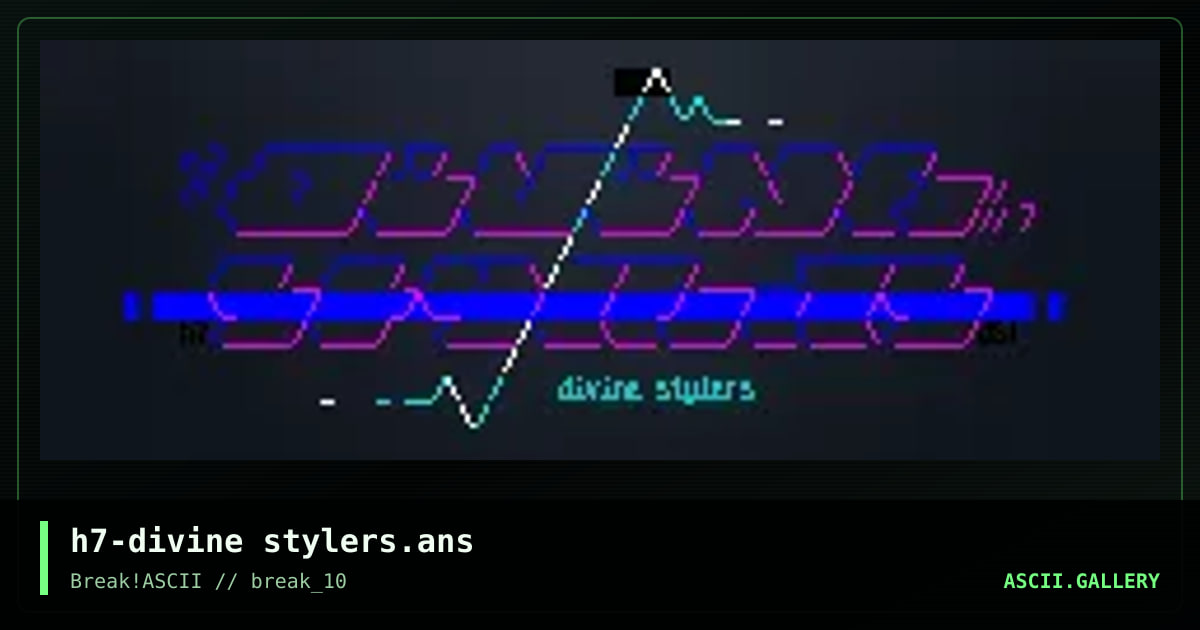 h7-divine stylers.ans, by h7, 2016
