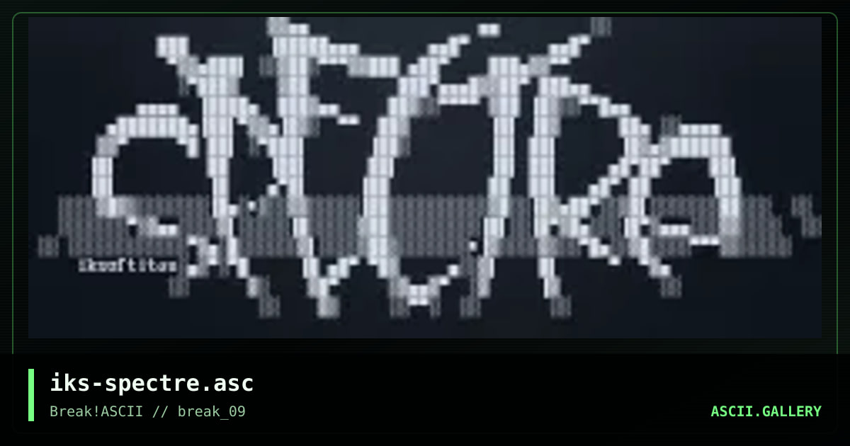 iks-spectre.asc, by irokos, 2016