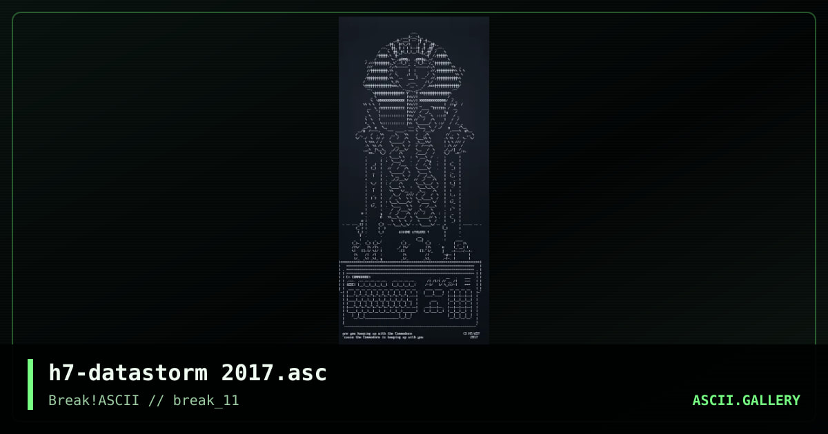 h7-datastorm 2017.asc, by h7, 2017