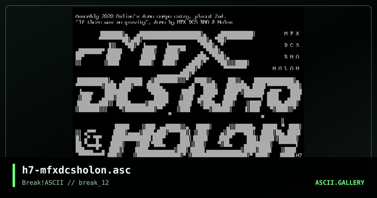 h7-mfxdcsholon.asc, by h7, 2021