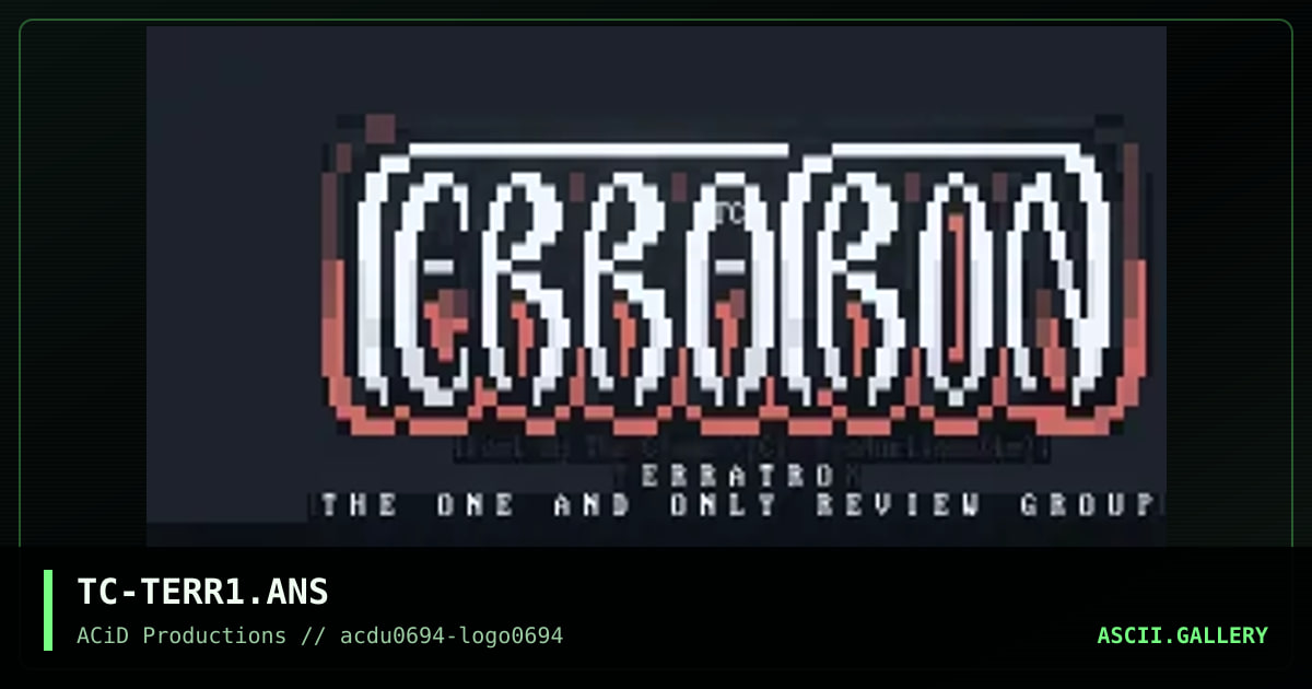 TC-TERR1.ANS, by the clone, 1994