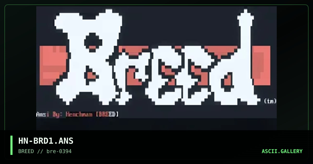 HN-BRD1.ANS, by henchman, 1994
