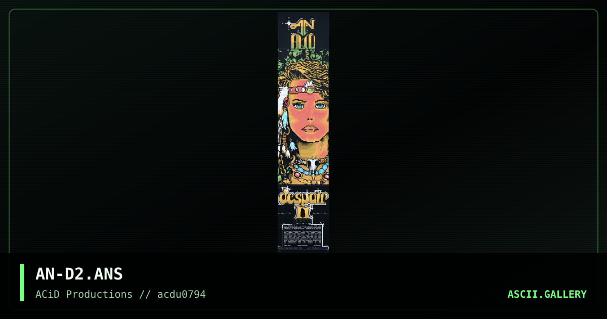 Despair II, by andrew nice, 1994
