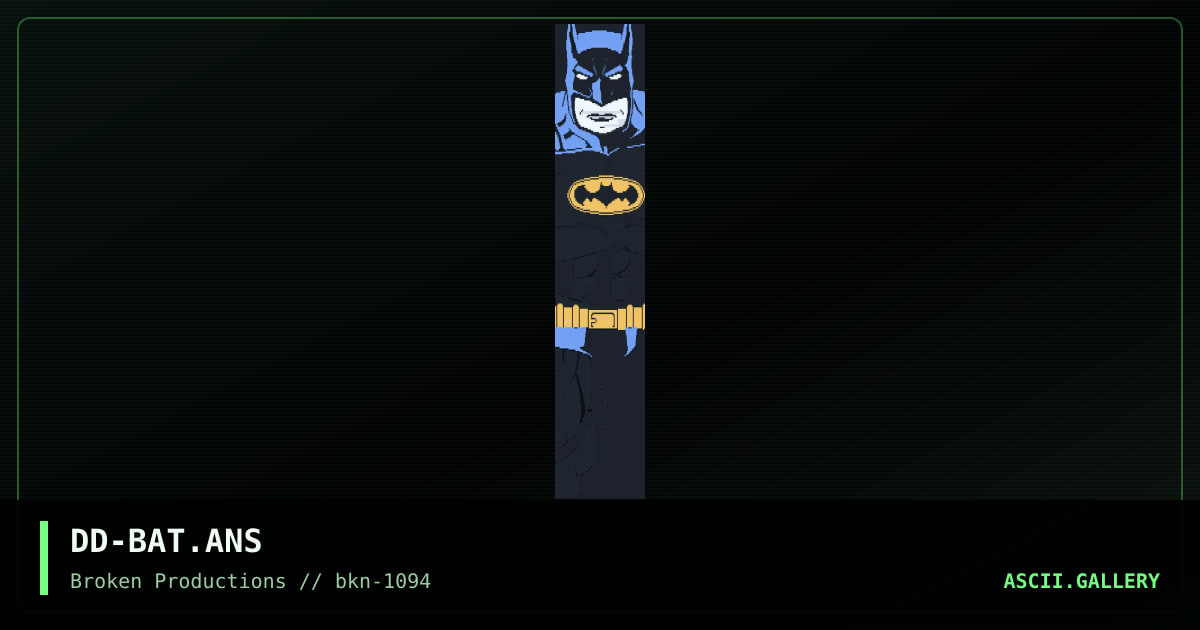 DD-BAT.ANS, by dreldragon, 1994