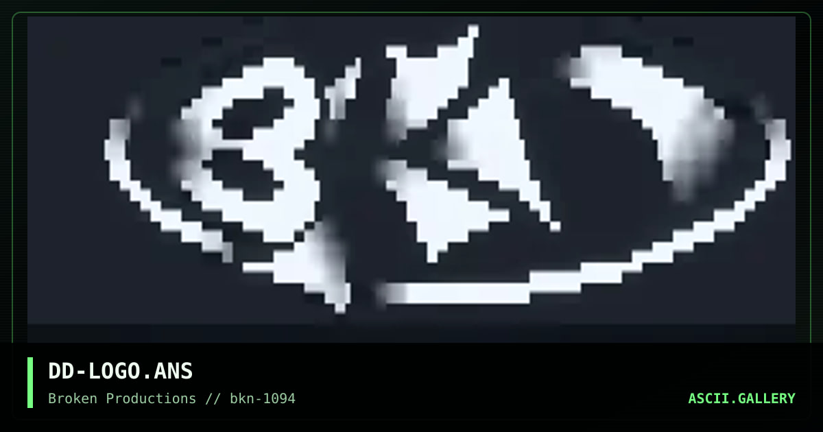 DD-LOGO.ANS, by dreldragon, 1994